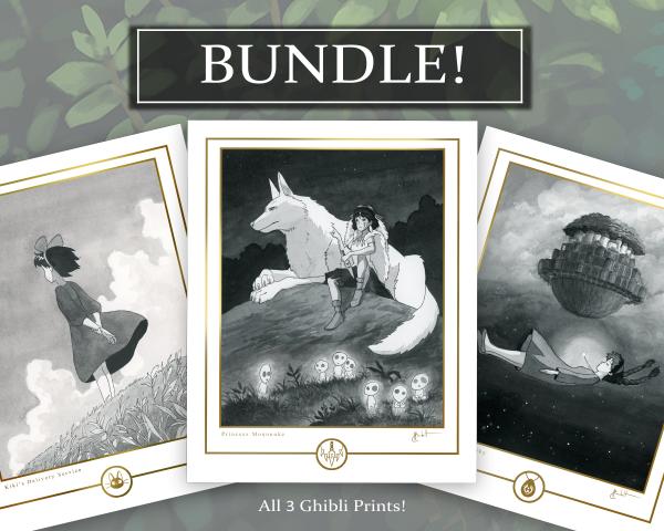 Ghibli Series BUNDLE! Signed picture