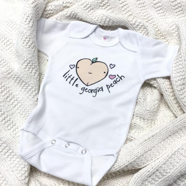 Little Georgia Peach Onesie picture