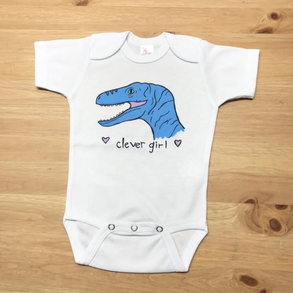 Clever Girl Onesie picture