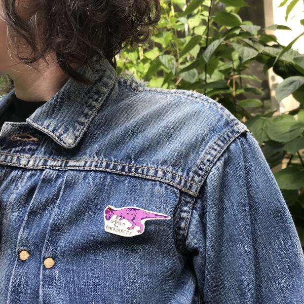 Smash the Patriarchy! Pakisaurus - Pin or Magnet picture