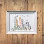 Atlanta Skyline - Original watercolor print