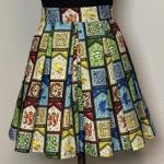 Harry Potter Stained Glass Houses Skirt with POCKETS