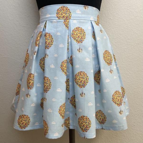 Pixar Up Balloon House Skirt with POCKETS