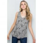 Cat Super Soft Printed Tank Tunic