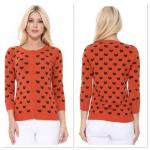 Orange and Black Cat Cardigans