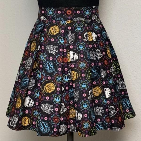 Star Wars Sugar Skull Skirts with POCKETS