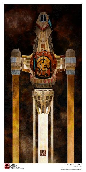 "I'm A Leaf On The Wind" archival print