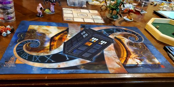 Time Can Be Rewritten Tardis playmat mousepad picture