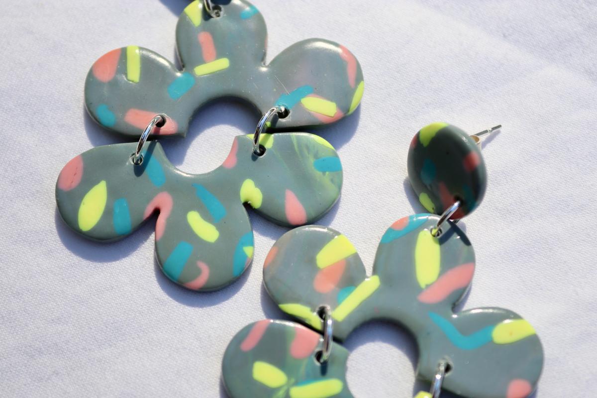 Floral Statement Earrings picture