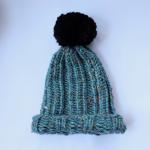 Knitted Beanie with Pompom