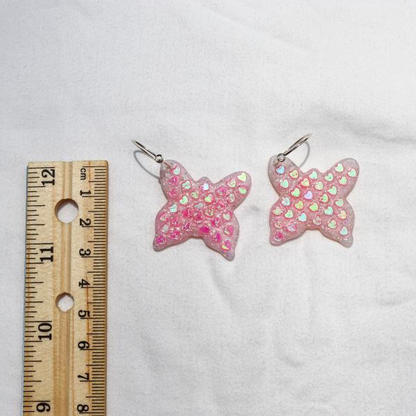 Glitter Butterfly Dangly Earrings picture