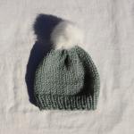 Knitted Beanie with Pompom