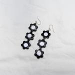 Three Drop Flower Earrings