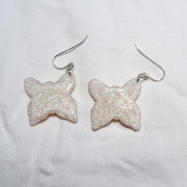 Glitter Butterfly Dangly Earrings