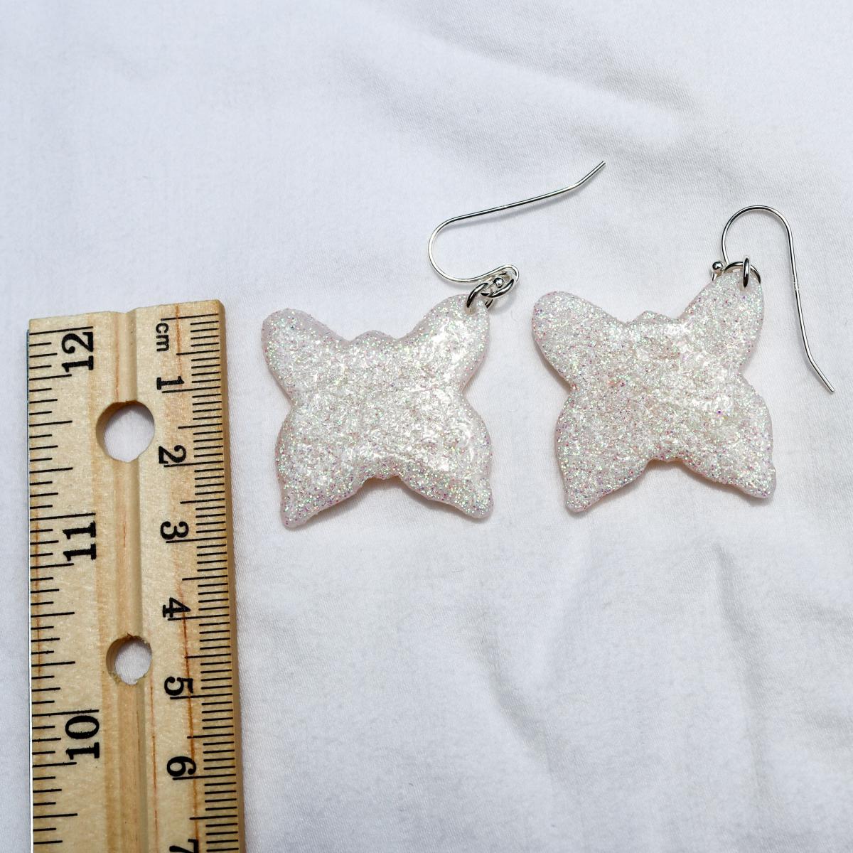 Glitter Butterfly Dangly Earrings picture