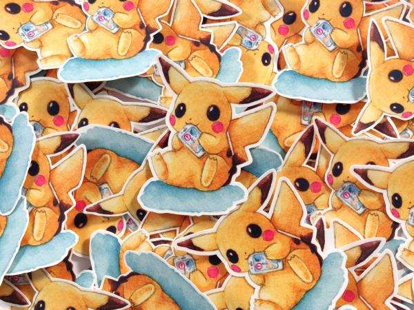 Pika hand-cut sticker picture