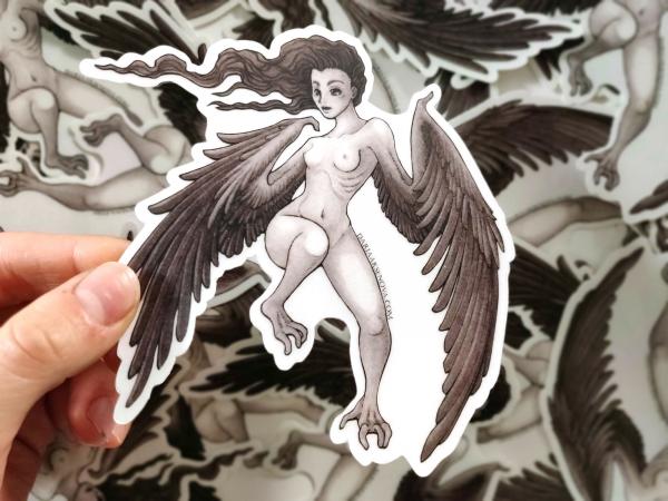 Harpy clear sticker picture