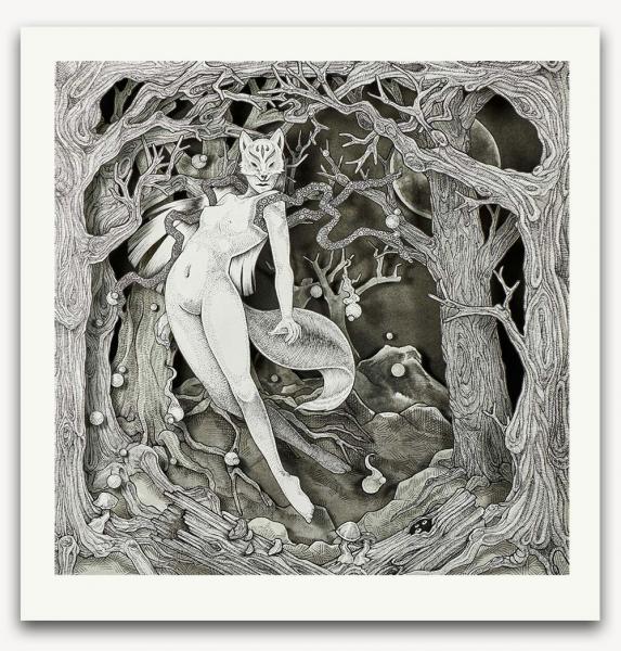 Kitsune-Ken limited edition print picture