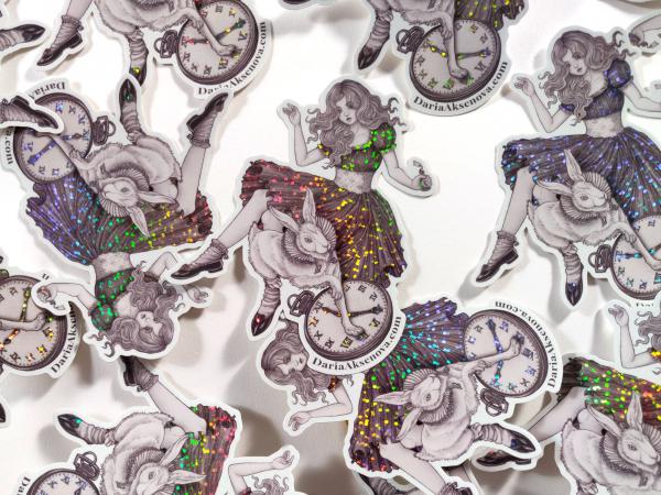 Alice holographic sticker picture