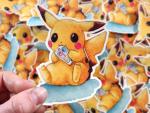 Pika hand-cut sticker