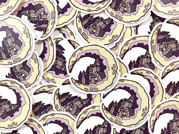 Castle in the Moon sticker picture