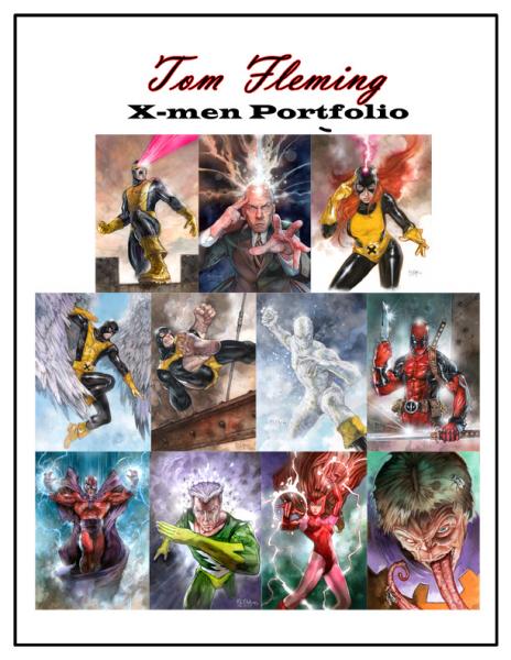 Original X-men portfolio (11 signed prints) picture