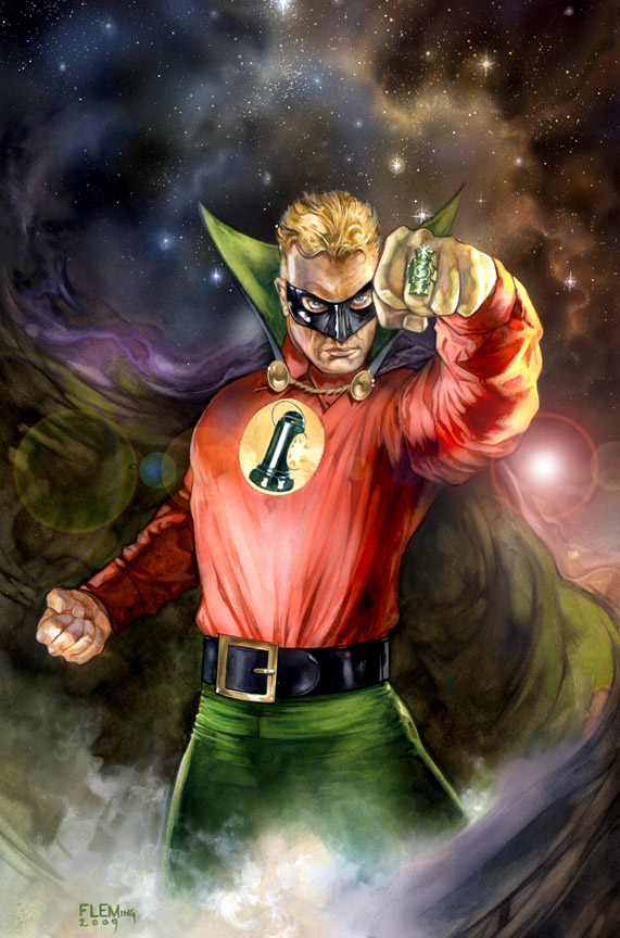 Allen Scott Green Lantern signed print