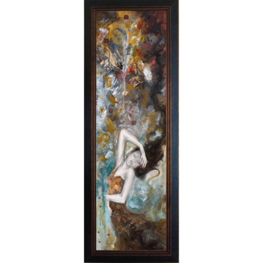 DREAMING in the ABSTRACT- Beautiful Framed Giclee on canvas picture