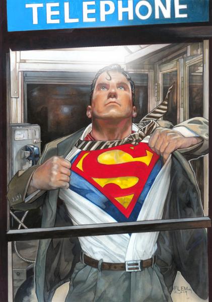 Classic Superman print picture