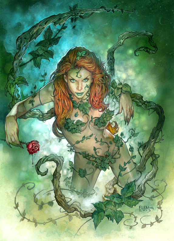 Poison Ivy signed Print picture