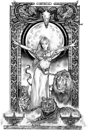 LION QUEEN signed Limited Edition Print picture