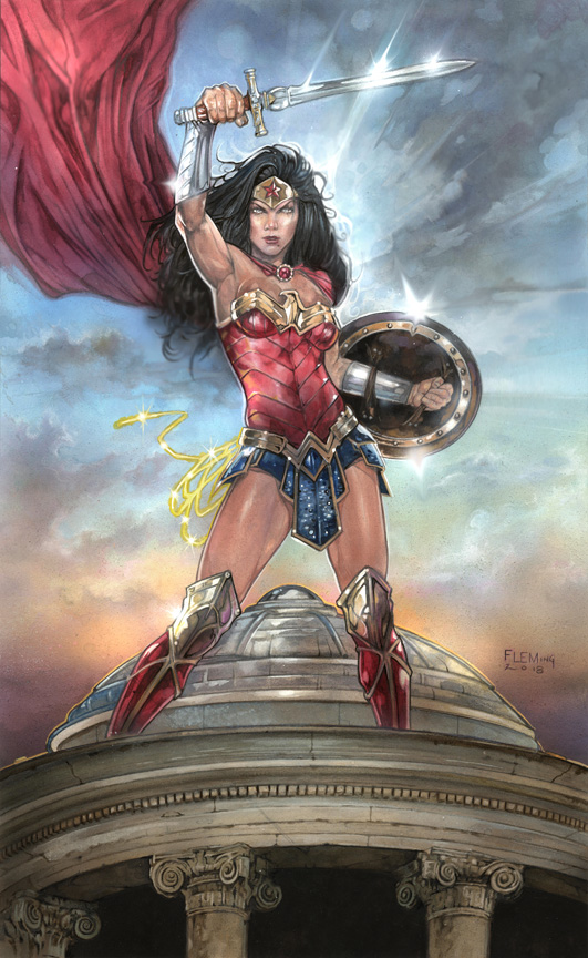 Wonder Woman signed print picture