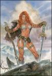 *NEW* RED SONJA signed print