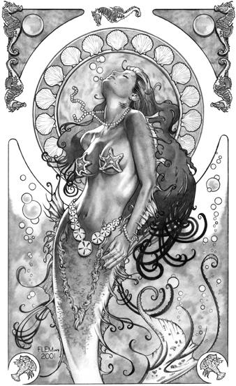 Mermaid signed Limited Edition Print picture