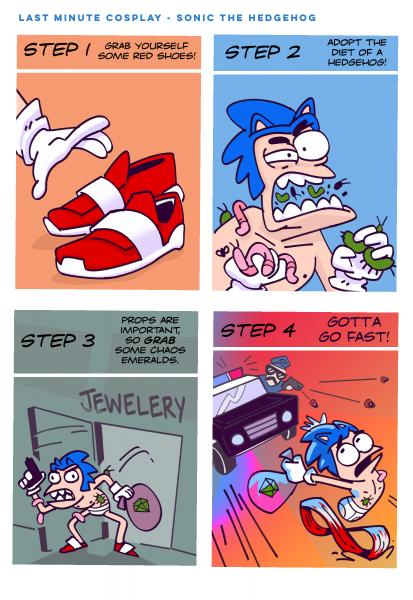 Last Minute Cosplay - Sonic the Hedgehog
