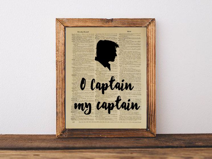 O Captain My Captain Mal Dictionary Page picture