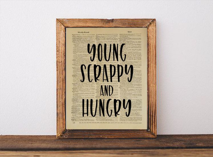 Hamilton Young Scrappy and Hungry Dictionary Page picture