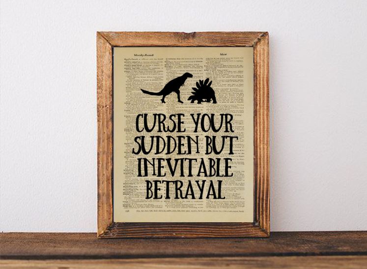 Curse Your Sudden But Inevitable Betrayal Dictionary Page picture