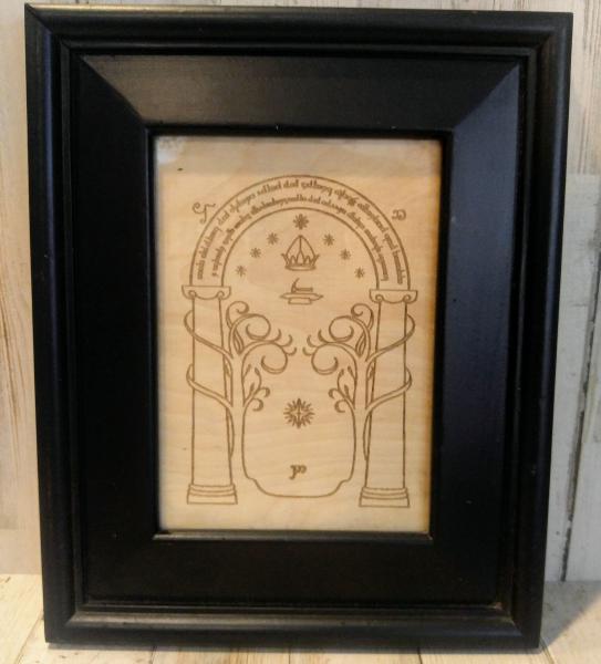 Moria Laser Engraved Wood INSERT picture