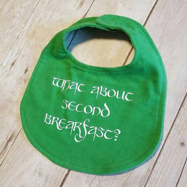 Second Breakfast Lord of the Rings Bib