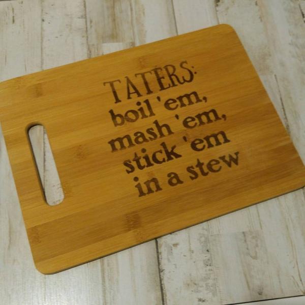 Taters Cutting Board picture