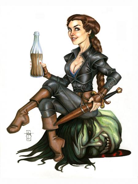 D&D Pinup: The Halfling