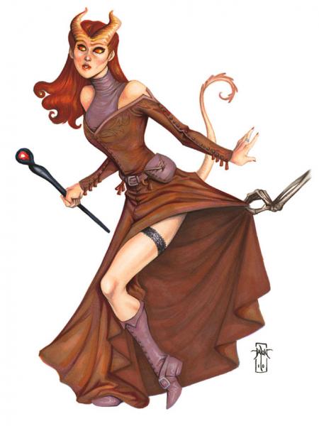 D&D Pinup: The Tiefling picture