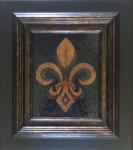 Fleur de lis / Black & Gold Antique