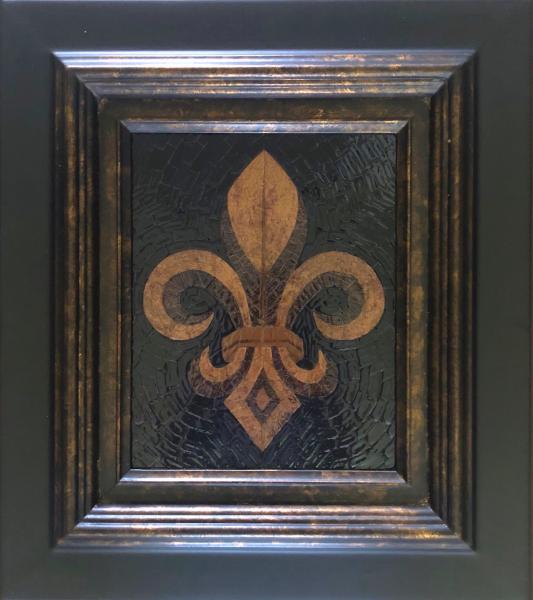 Fleur de lis / Black & Gold Antique picture