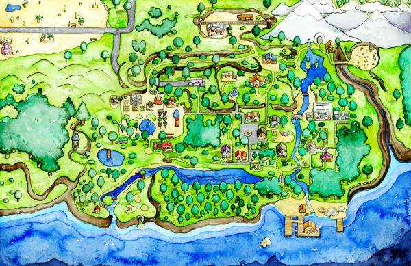 Stardew Valley World Map picture