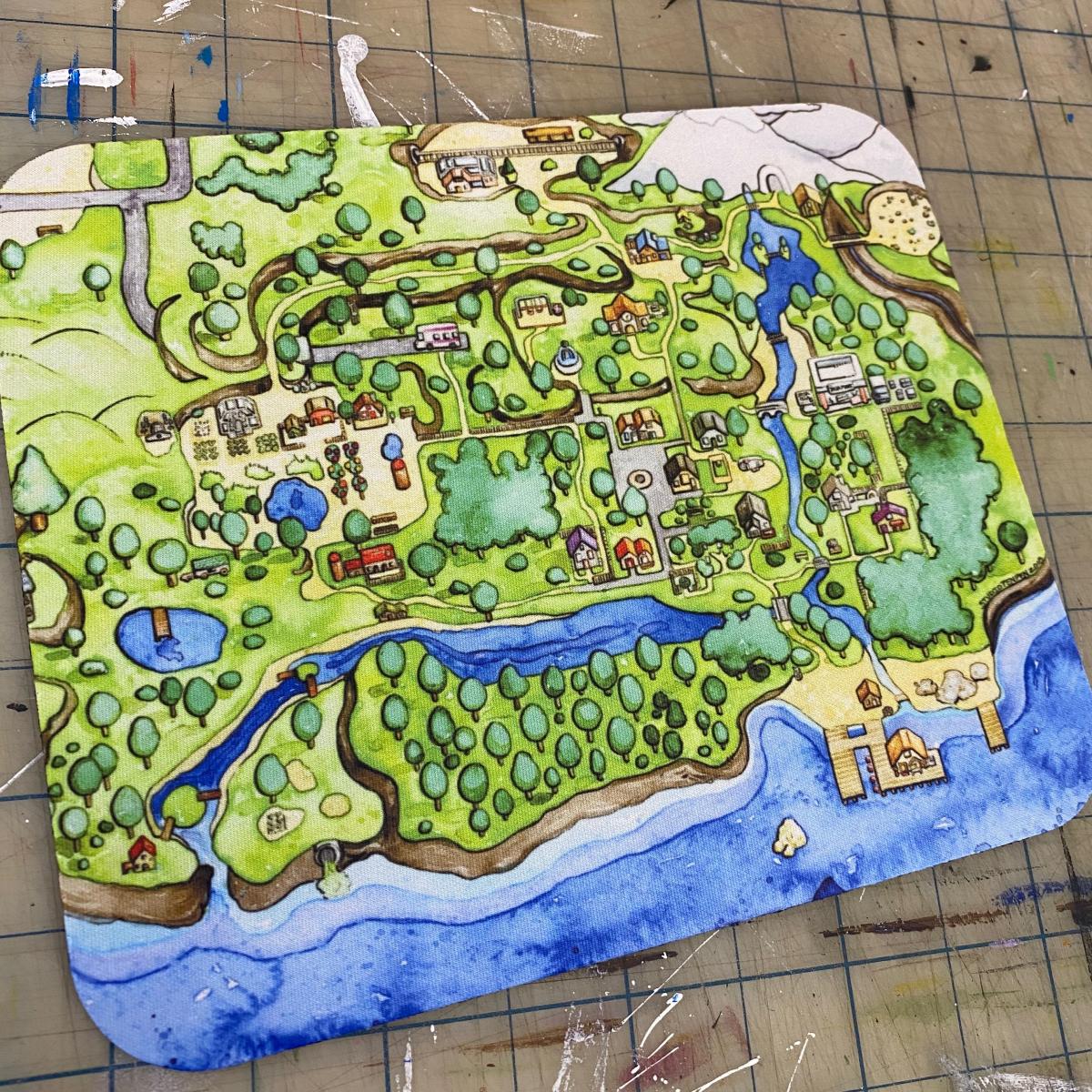 Stardew Valley Map Limited Edition Studio Pen Pen Mouse Pad Eventeny Stardew Valley Map Limited Edition Studio Pen Pen Mouse Pad Eventeny