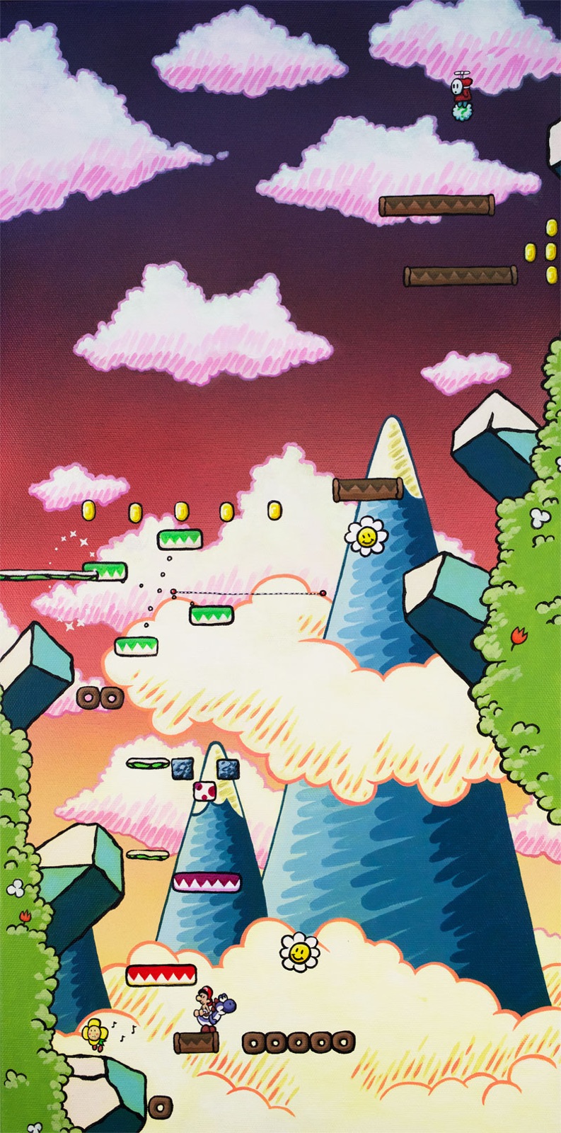 Yoshi's Island: Cave of Chomp Rock - The Actual Island picture