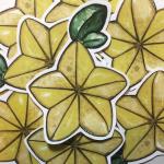 Paopu Fruit set of 2 Weatherproof Vinyl Sticker, Kingdom Hearts Inspired Laptop Sticker