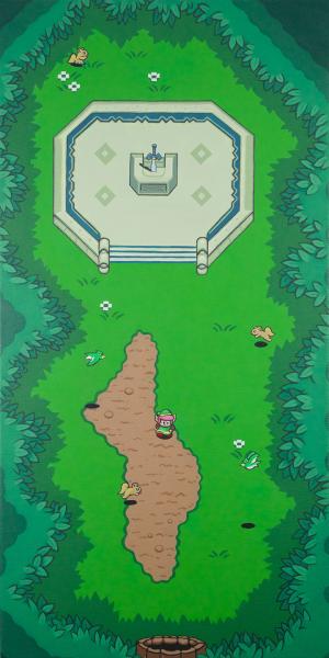 Zelda aLttP Series: Title Screen - Sacred Grove - Kakariko Village picture